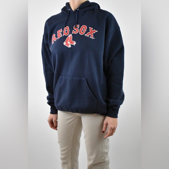 Lee vintage Red Sox printed hoodie, in navy size XL unisex - Picture 2 of 12